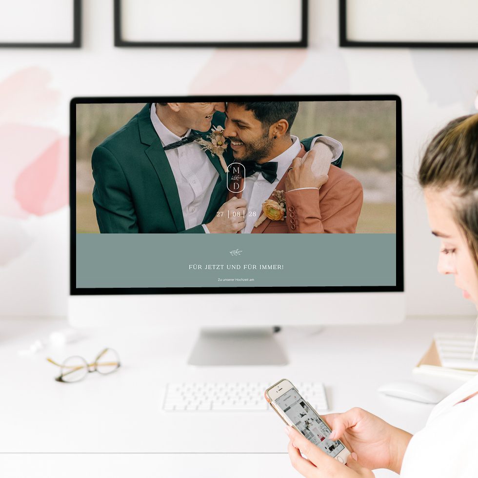 weddingstyle-hochzeitskarten-webseite-vorlage-branch-homepage-canva image 1