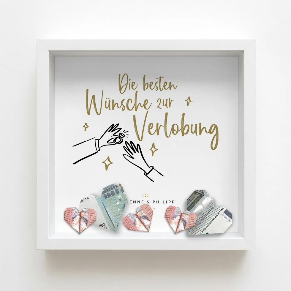weddingstyle-geschenke-geldgeschenk-verlobung-bilderrahmen-27x27 image 1