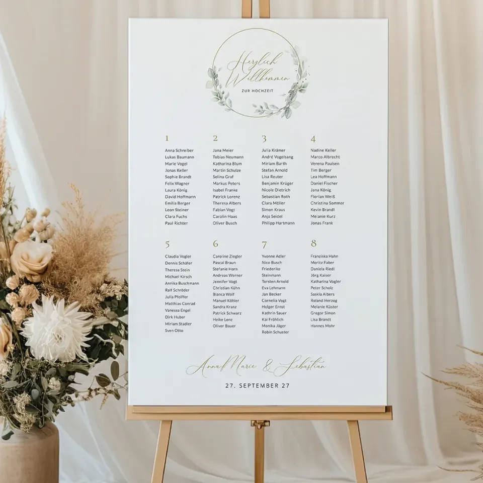 weddingstyle-feier-goldbogen-sitzplan-vorlage-gold image 1
