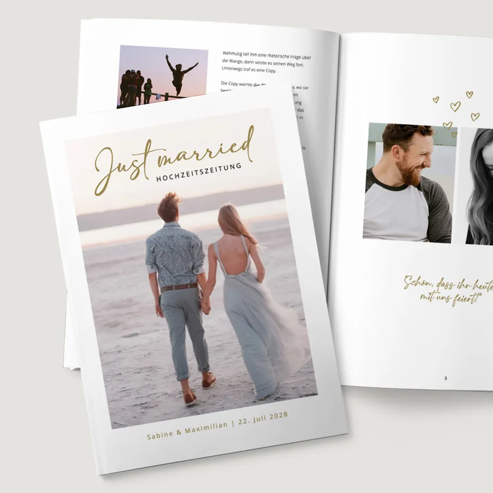 weddingstyle-hochzeitszeitung-modern-a4-zum-selbstgestalten image 1