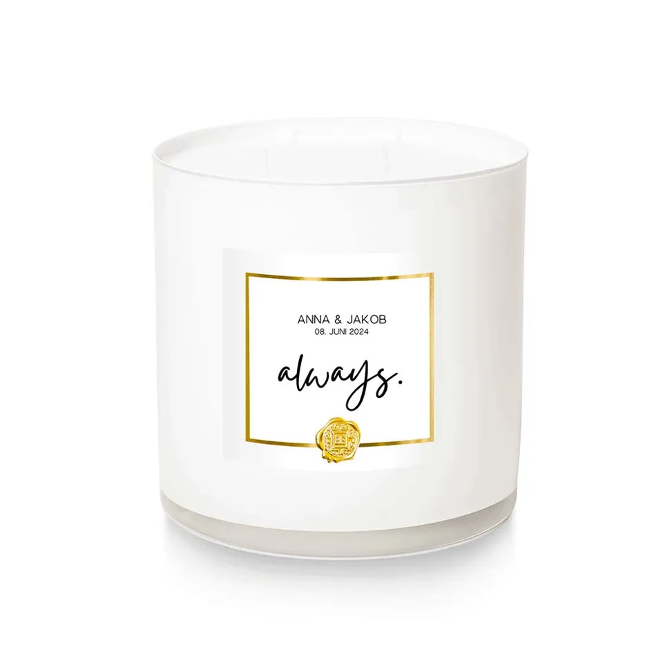 weddingstyle-trauung-ewige-kerze-always-gold-glas-personalisiert image 1