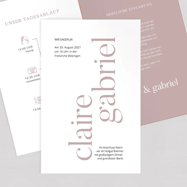weddingstyle-bonny-clyde-hochzeitseinladung-klappkarte-b6 image 1