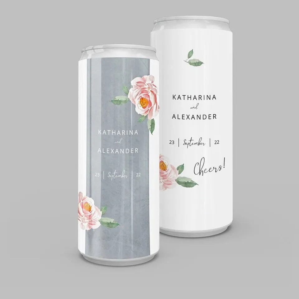 weddingstyle-sektempfang-modern-bouquet-getr-nkedose-personalisiert-slim image 1