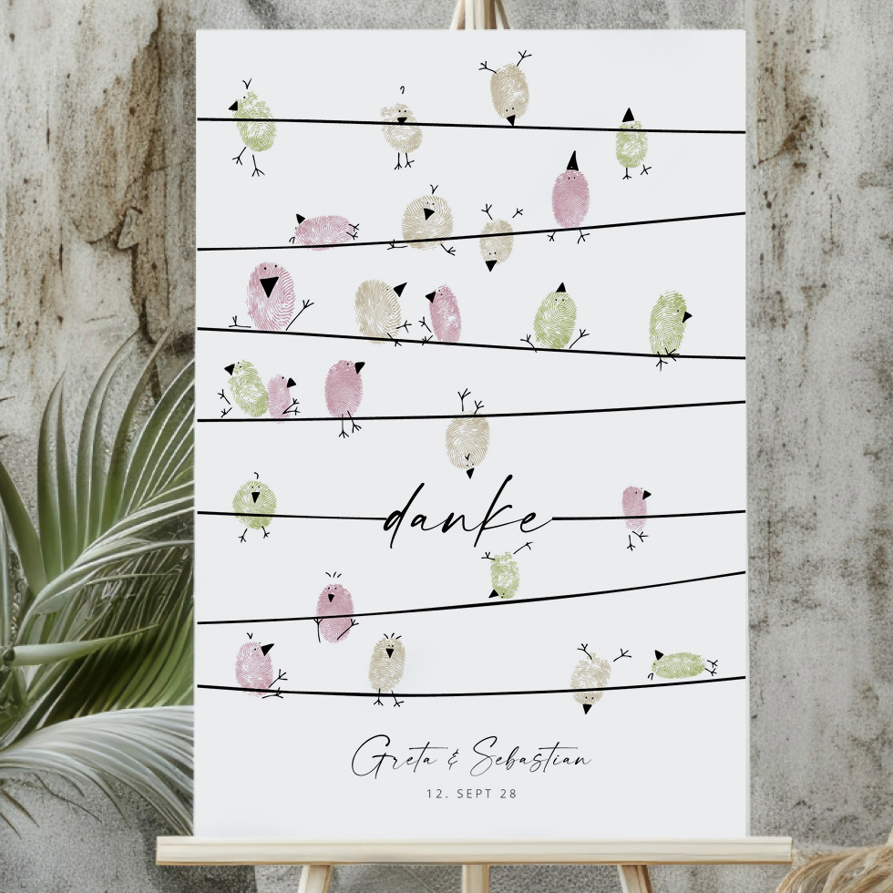 weddingstyle-feier-v-gel-fingerabdruck-bild-g-stebuch-personalisiert image 1