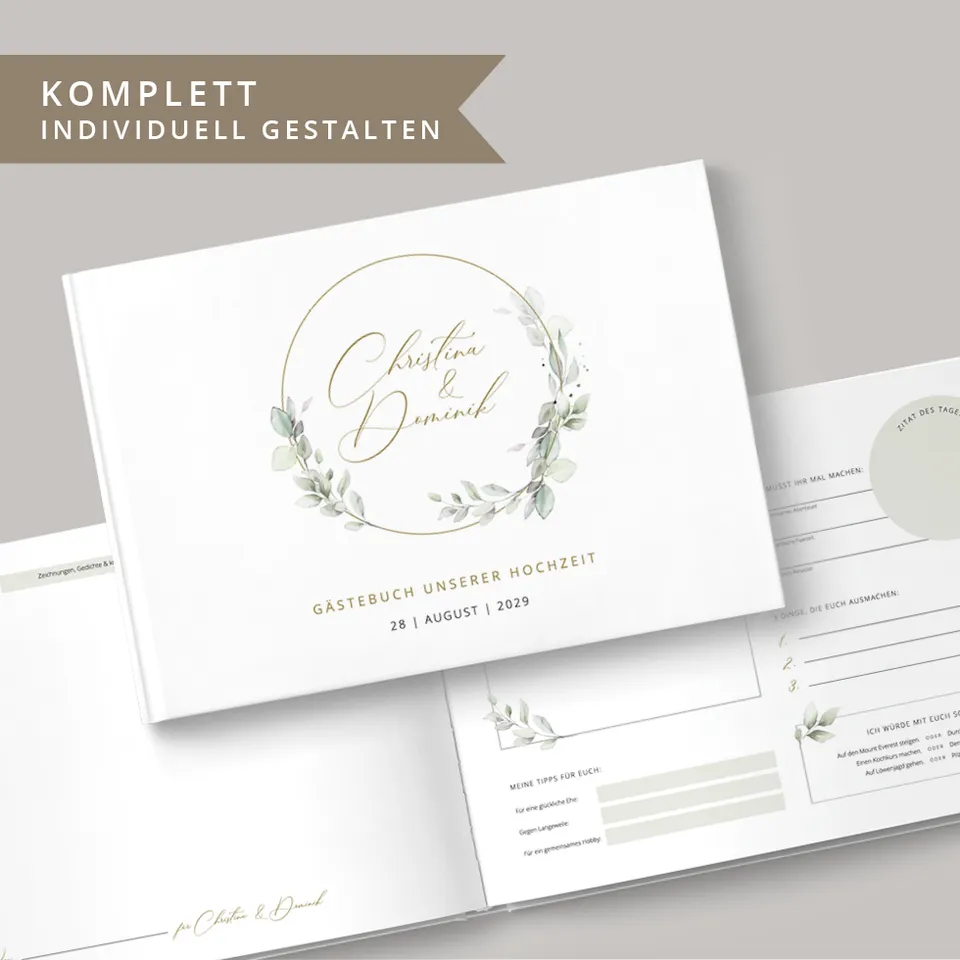 weddingstyle-feier-g-stebuch-hochzeit-individuell-a4 image 1