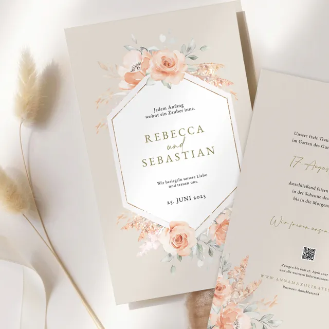 weddingstyle-hochzeitskarten-vorlage-pampas-flowers-einladungskarte image 1
