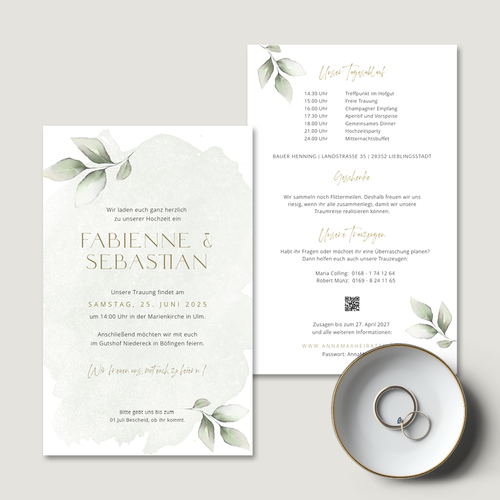 weddingstyle-hochzeitskarten-sage-leaves-einladung-b6 image 2