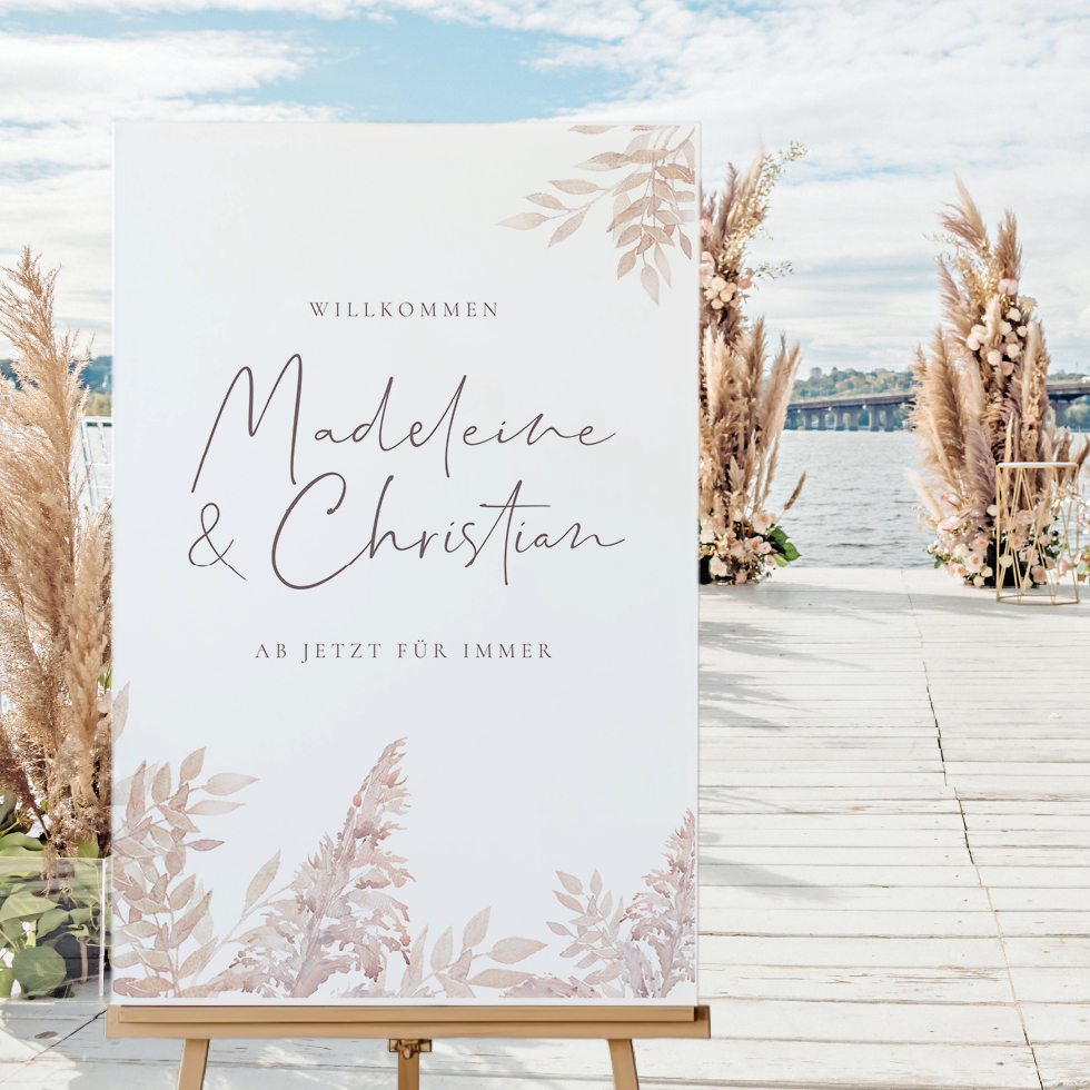 weddingstyle-trauung-pampas-willkommensschild-selbst-gestalten image 1