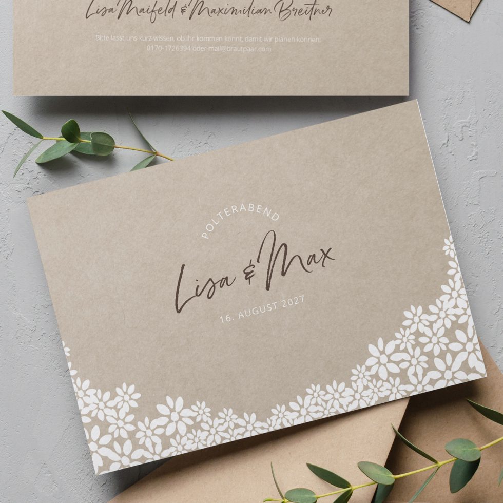 weddingstyle-hochzeitskarten-vintage-polterabend-einladung-a6 image 1