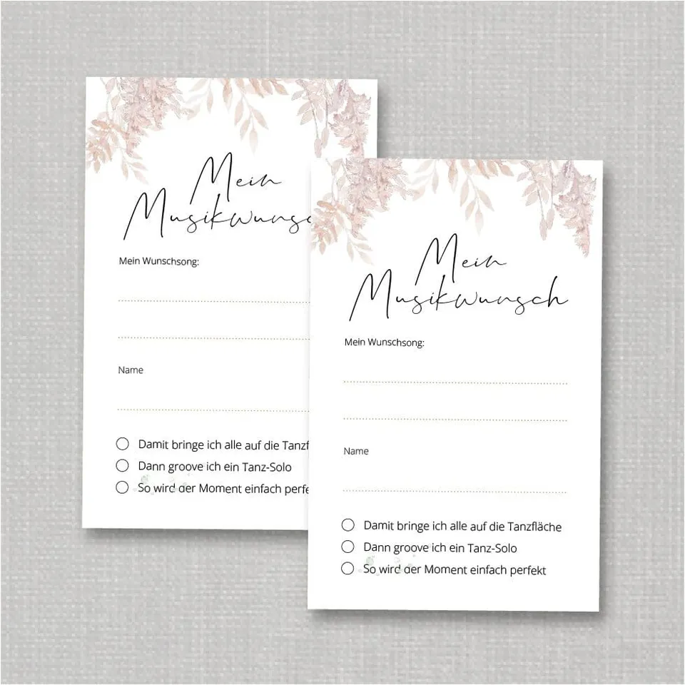 weddingstyle-feier-musikwunschkarten-pampas-pdf-vorlage-download image 1
