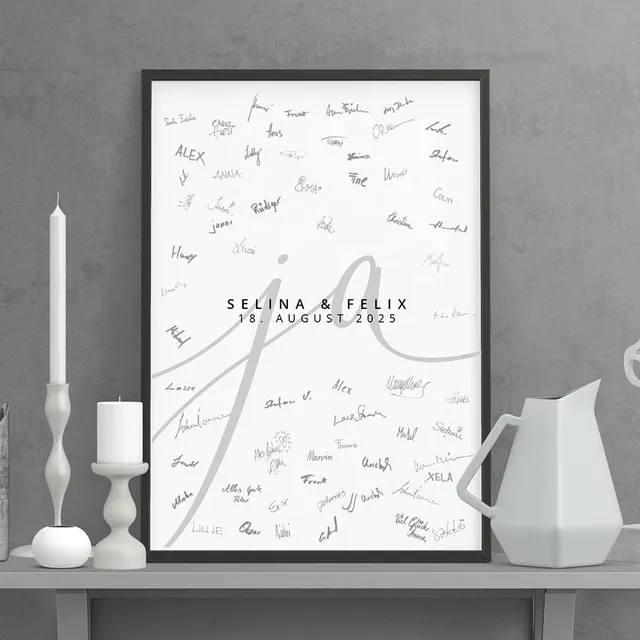 weddingstyle-ja-modern-g-stebuch-bild-personalisiert-poster image 1
