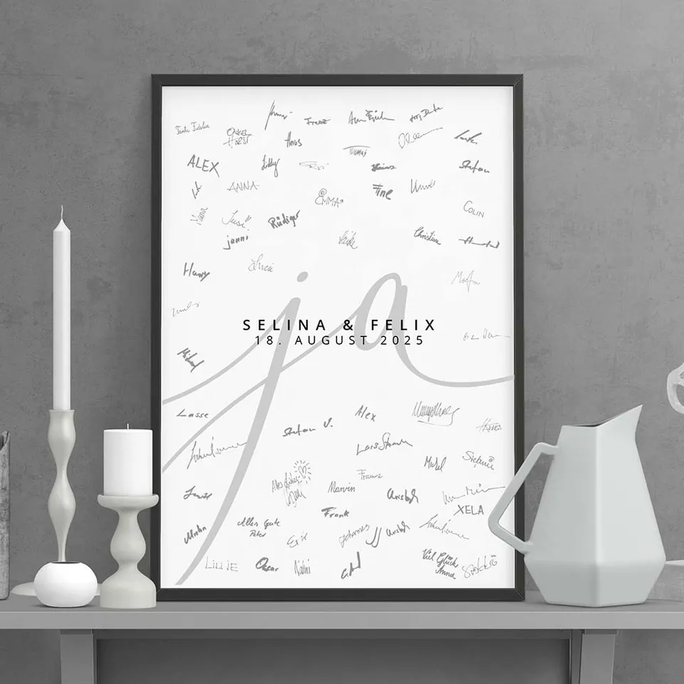 weddingstyle-ja-modern-g-stebuch-bild-personalisiert-poster image 1