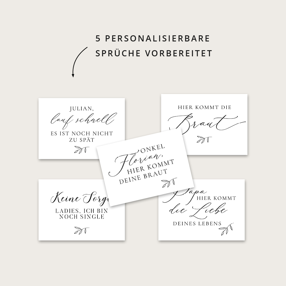 weddingstyle-trauung-hier-kommt-die-braut-schild-kalligraphie-a4 image 6