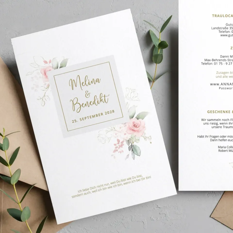 weddingstyle-modern-rose-hochzeitseinladung-personalisiert-b6 image 1