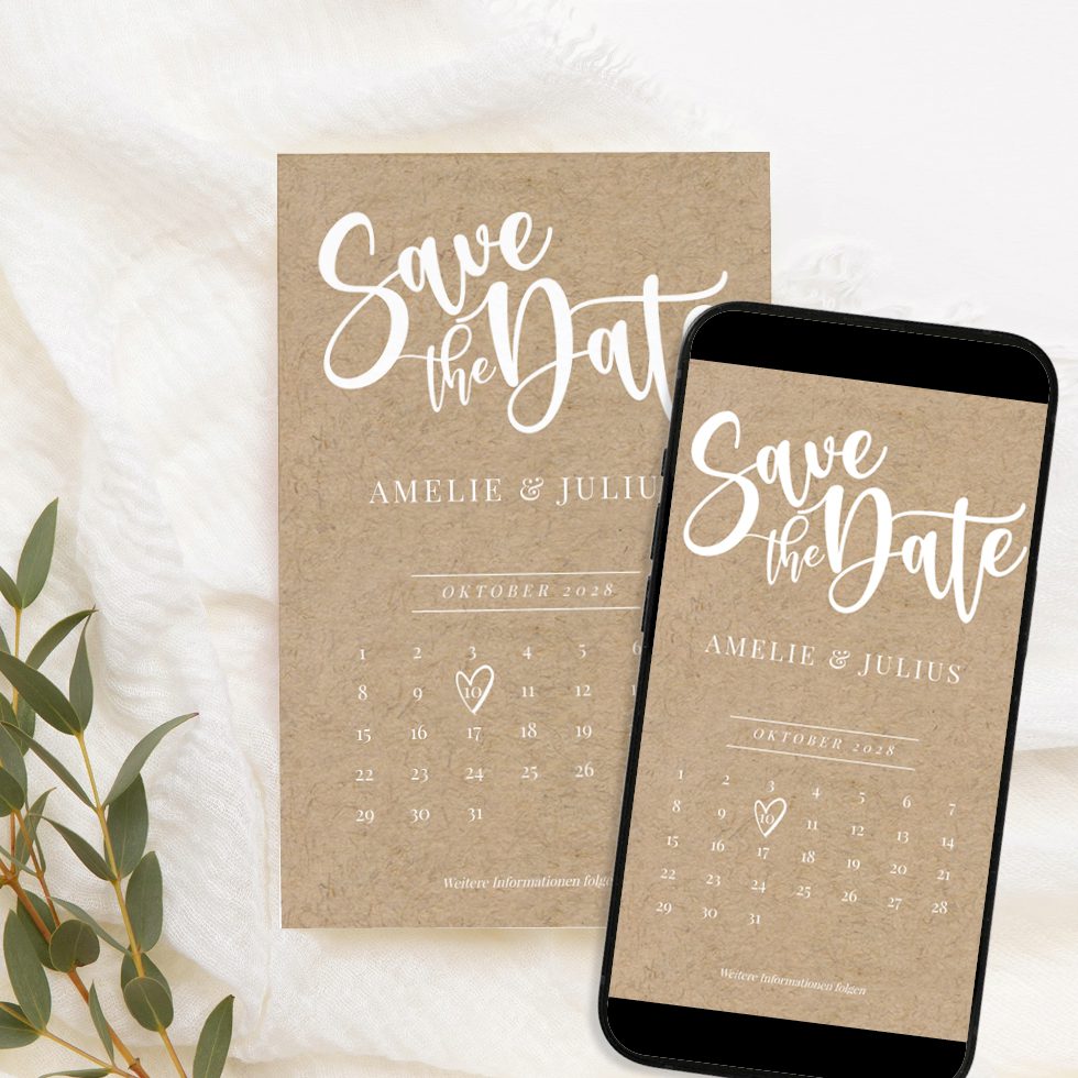 weddingstyle-hochzeitskarten-save-the-date-kraftpapier-kalender-digital image 1