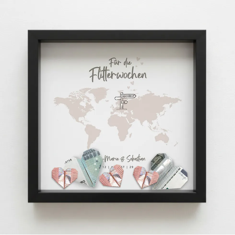 weddingstyle-geschenke-weltkarte-geldgeschenk-bilderrahmen-25x25 image 2