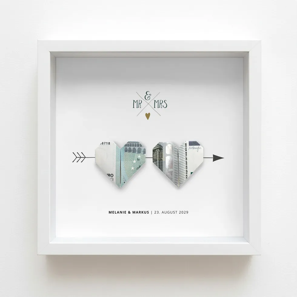 weddingstyle-geschenke-geldgeschenk-bilderrahmen-mit-herzen-25x25 image 1