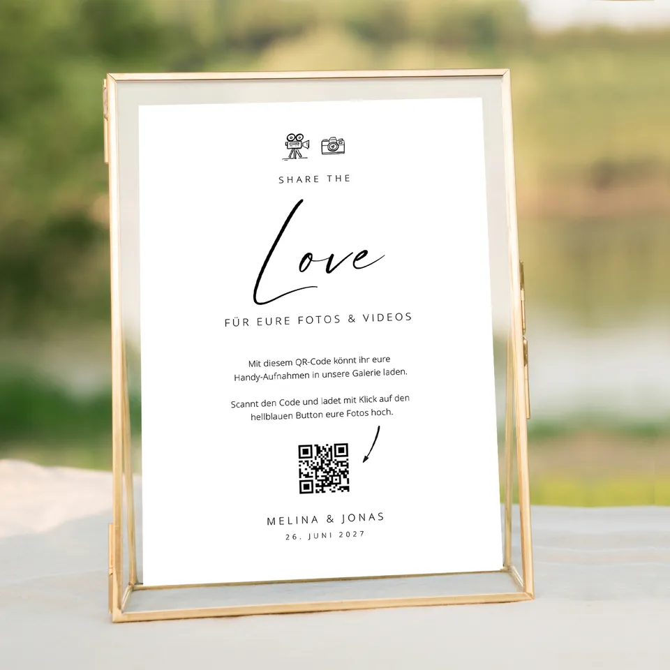 weddingstyle-spiele-unterhaltung-fotos-sammeln-qr-code-schild image 1
