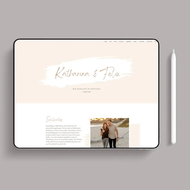 weddingstyle-polaroid-hochzeitswebseite-vorlage-canva-privat image 1