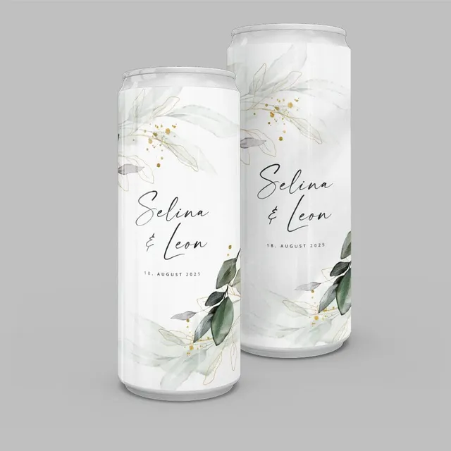 weddingstyle-eukalyptus-gold-getr-nkedose-slim-personalisiert image 1
