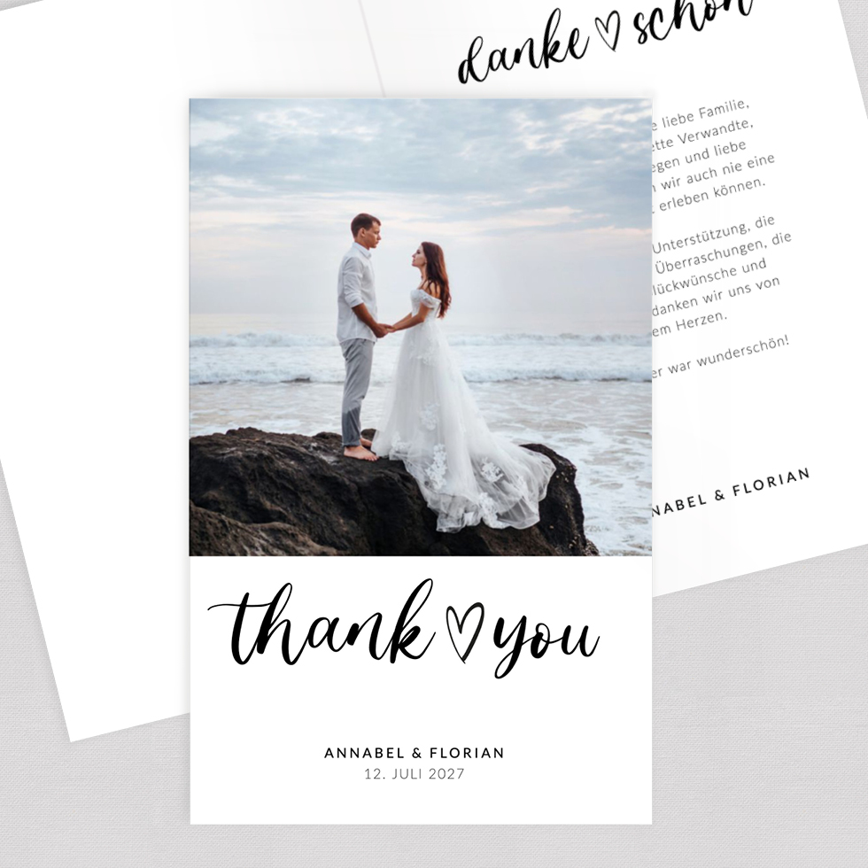 weddingstyle-herzschrift-dankeskarte-klappkarte-personalisiert-25-st-ck image 1