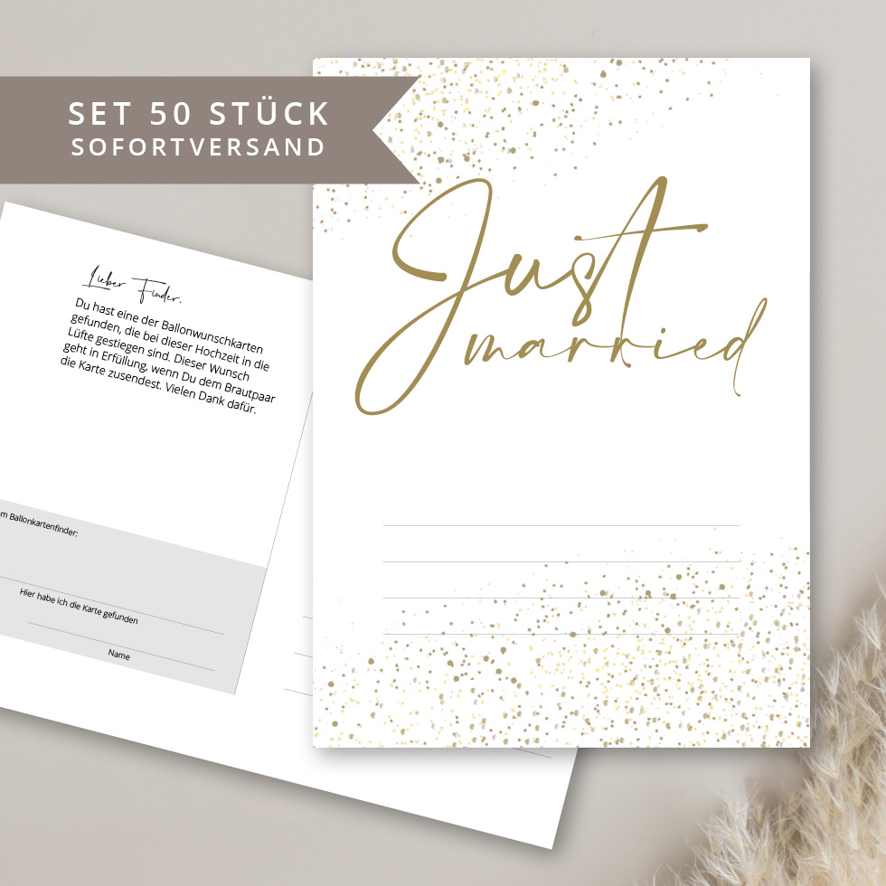 weddingstyle-just-married-ballonflugkarten-luftballonkarten-50-st-ck image 1