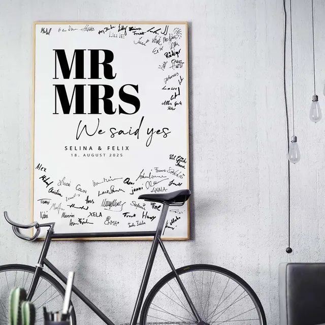 weddingstyle-feier-g-stebuch-bild-mr-mrs-personalisiert image 1