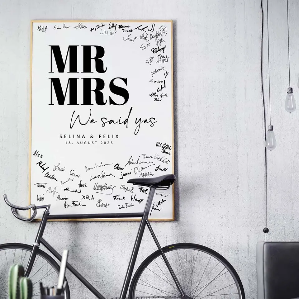 weddingstyle-feier-g-stebuch-bild-mr-mrs-personalisiert image 1