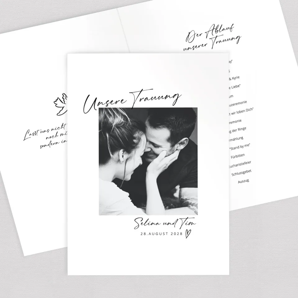 weddingstyle-trauung-kirchenheft-umschlag-with-love-vorlage image 1