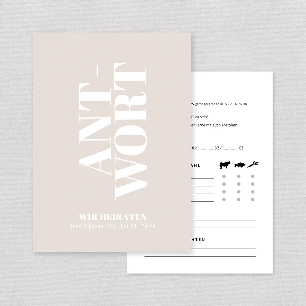 weddingstyle-hochzeitskarten-antwortkarte-bold-letters-gedruckt image 1