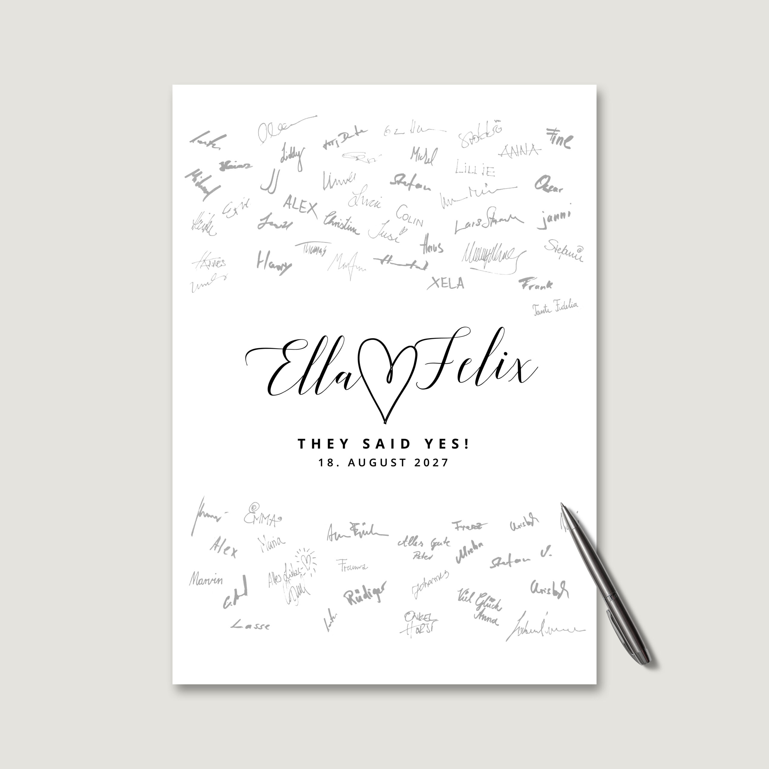 weddingstyle-feier-g-stebuch-bild-namen-mit-herz-personalisiert image 2