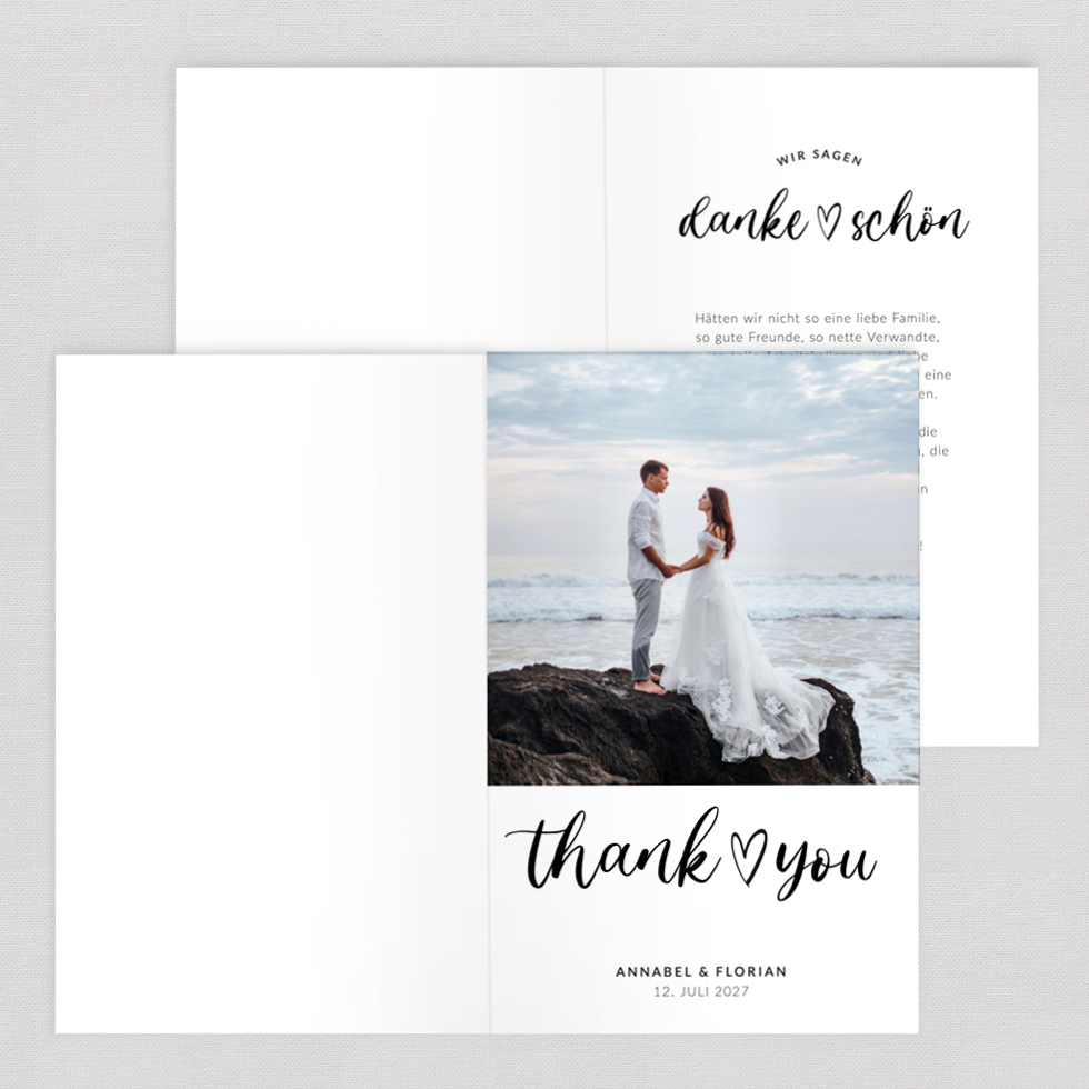 weddingstyle-herzschrift-dankeskarte-klappkarte-personalisiert-25-st-ck image 2