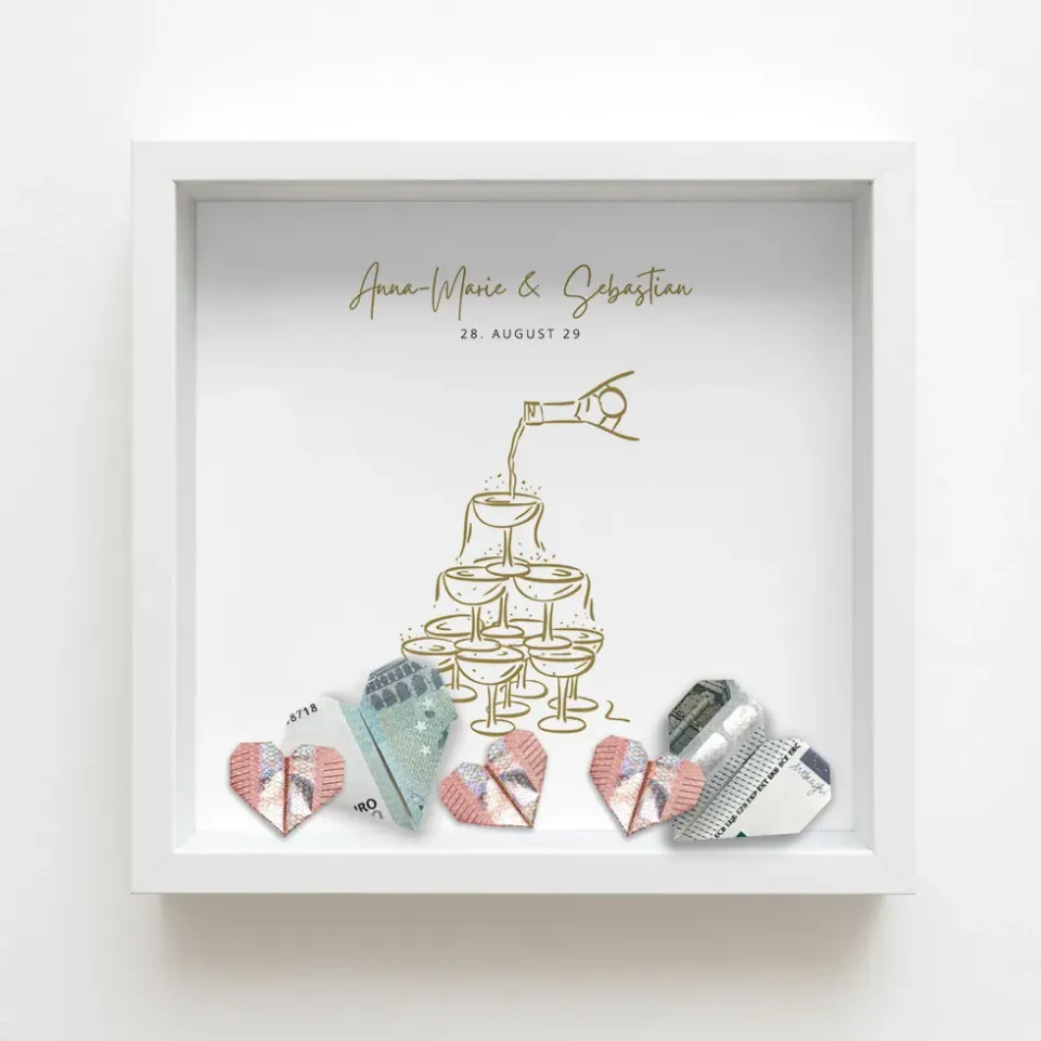 weddingstyle-geschenke-sekt-geldgeschenk-bilderrahmen image 1