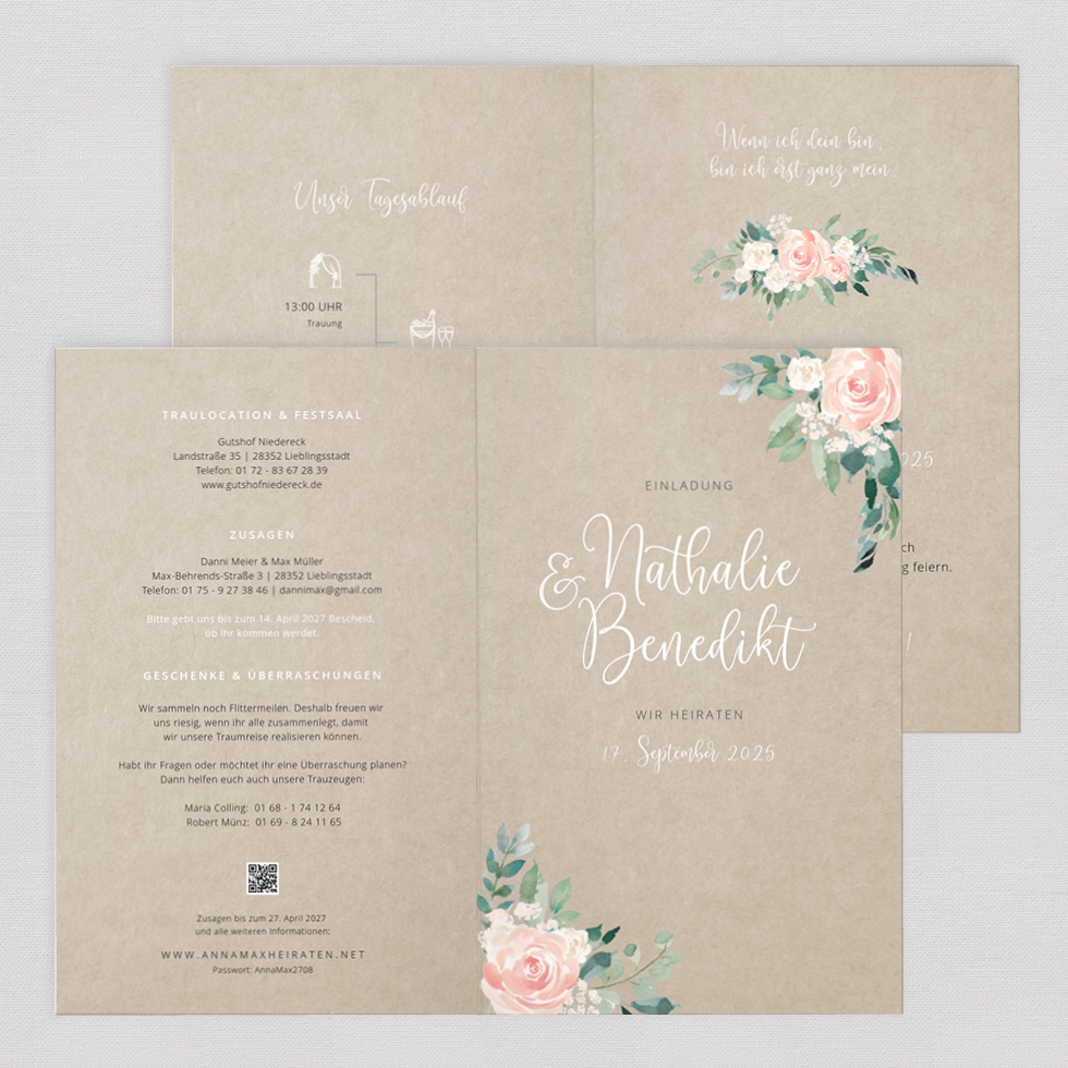 weddingstyle-flower-romance-hochzeitseinladung-klappkarte-b6 image 2