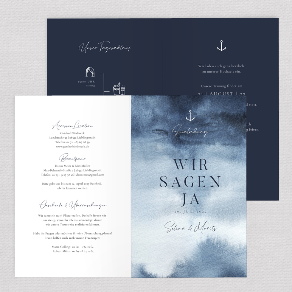 weddingstyle-sea-love-hochzeitseinladung-klappkarte-b6-maritim image 2