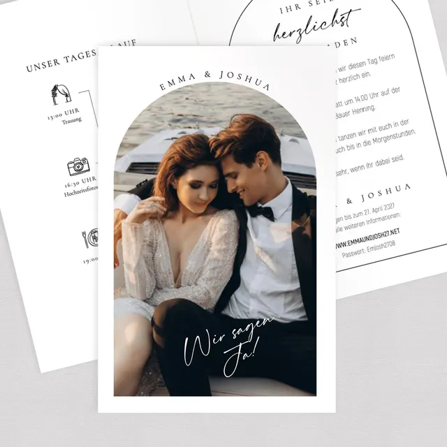 weddingstyle-venice-hochzeitseinladung-klappkarte-b6-personalisiert image 1