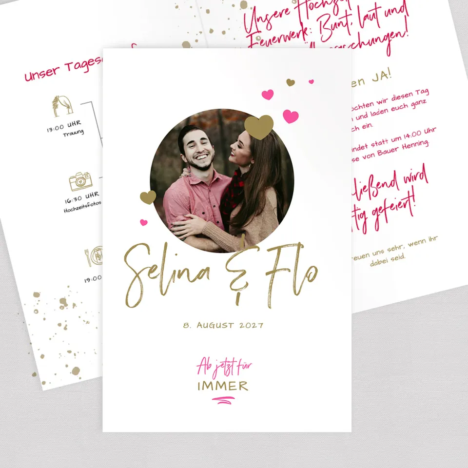 weddingstyle-festival-hochzeit-klappkarte-hochzeitseinladung-b6-individuell image 1