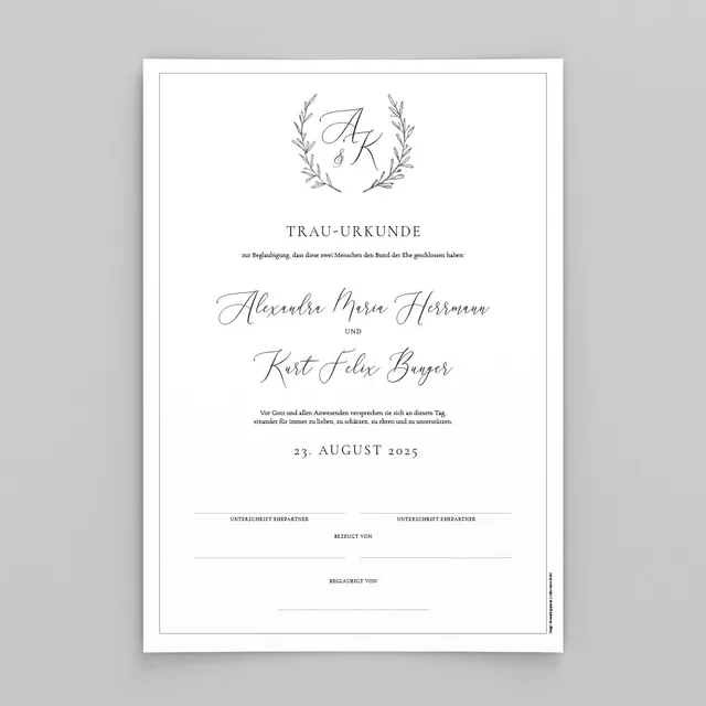 weddingstyle-trauung-fine-art-hochzeitsurkunde-personalisiert image 1