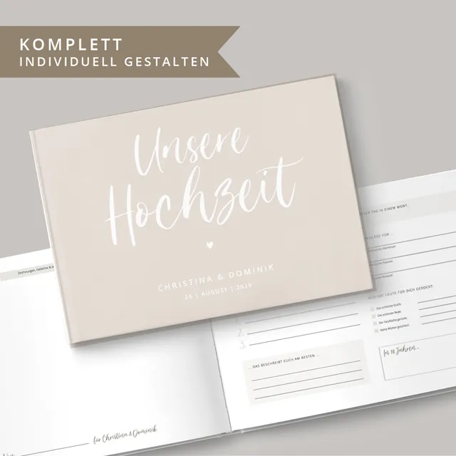 weddingstyle-feier-g-stebuch-hochzeit-mit-fragen-a4-quer image 1