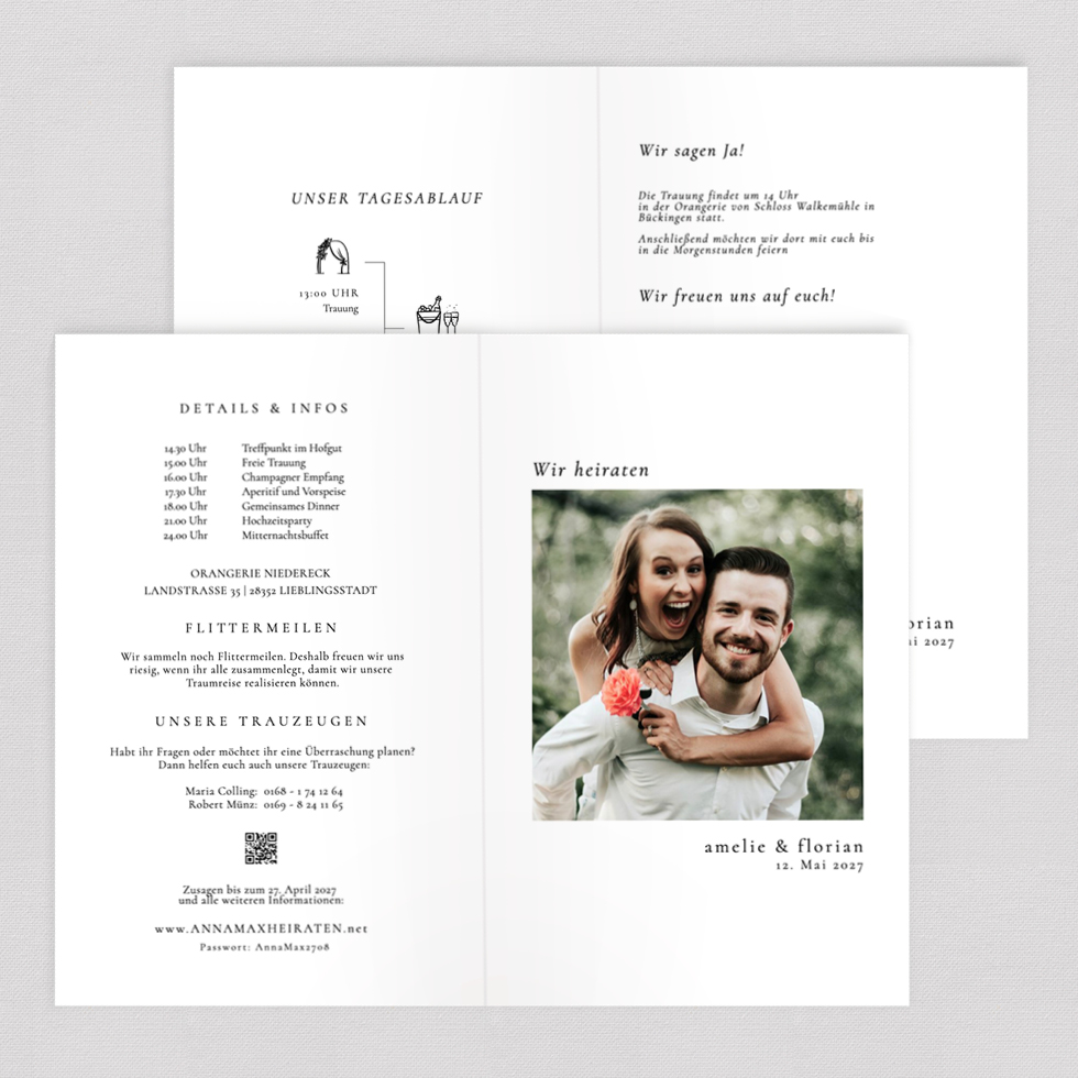 weddingstyle-once-in-a-lifetime-hochzeitseinladung-klappkarte-b6 image 2