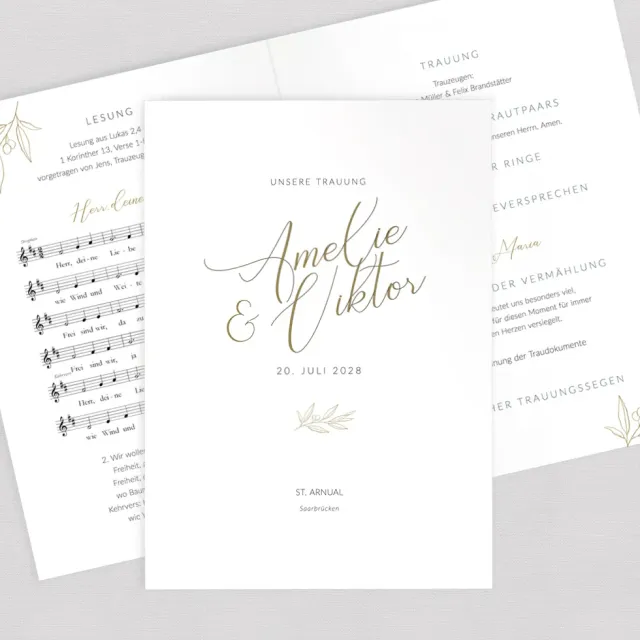 weddingstyle-elegant-branch-kirchenheft-din-a5 image 1