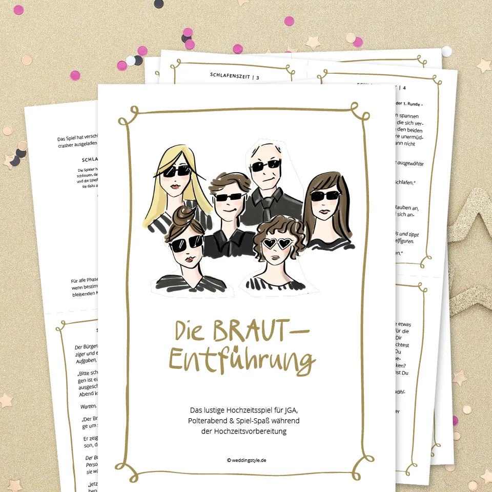 weddingstyle-spiele-brautentf-hrung-werw-lfe-hochzeitsspiel-63-karten image 1
