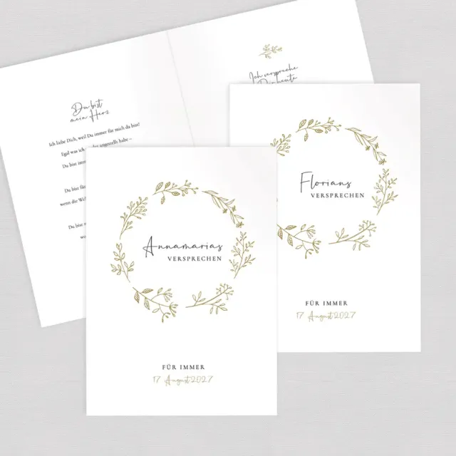 weddingstyle-trauung-wild-flowers-eheversprechen-hefte-2er-set image 1