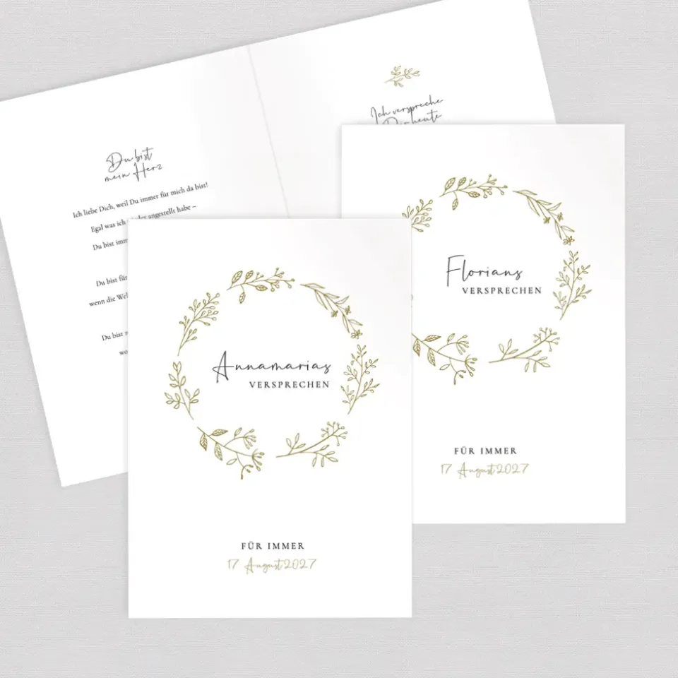 weddingstyle-trauung-wild-flowers-eheversprechen-hefte-2er-set image 1