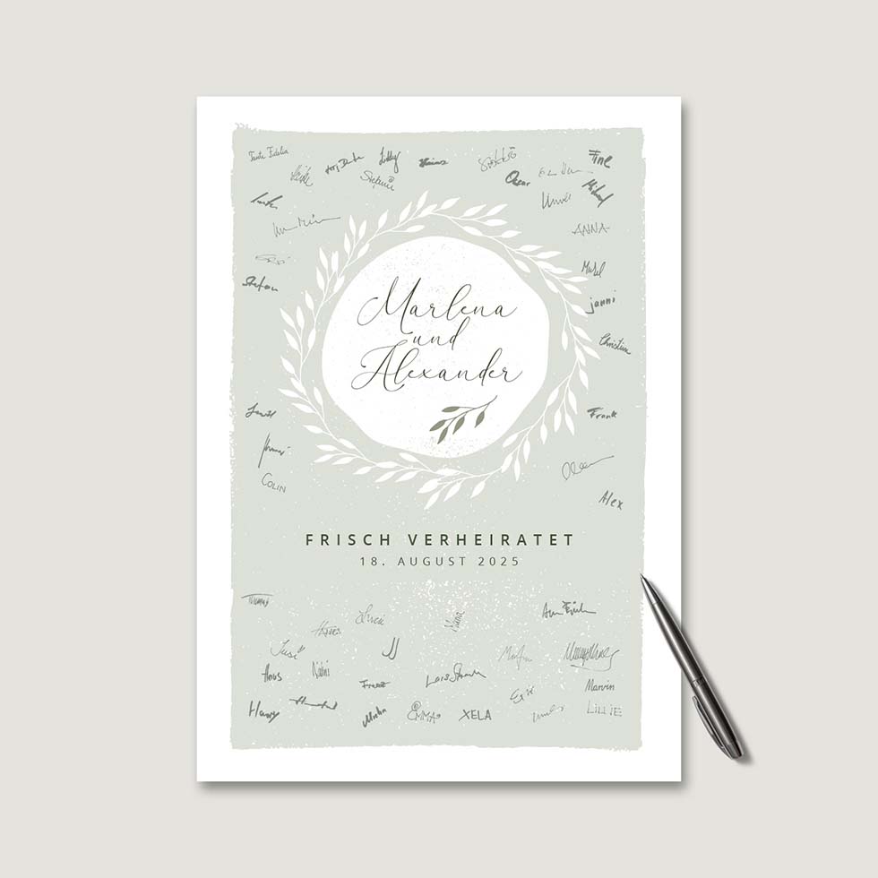 weddingstyle-salbeikranz-g-stebuch-bild-personalisiert image 2