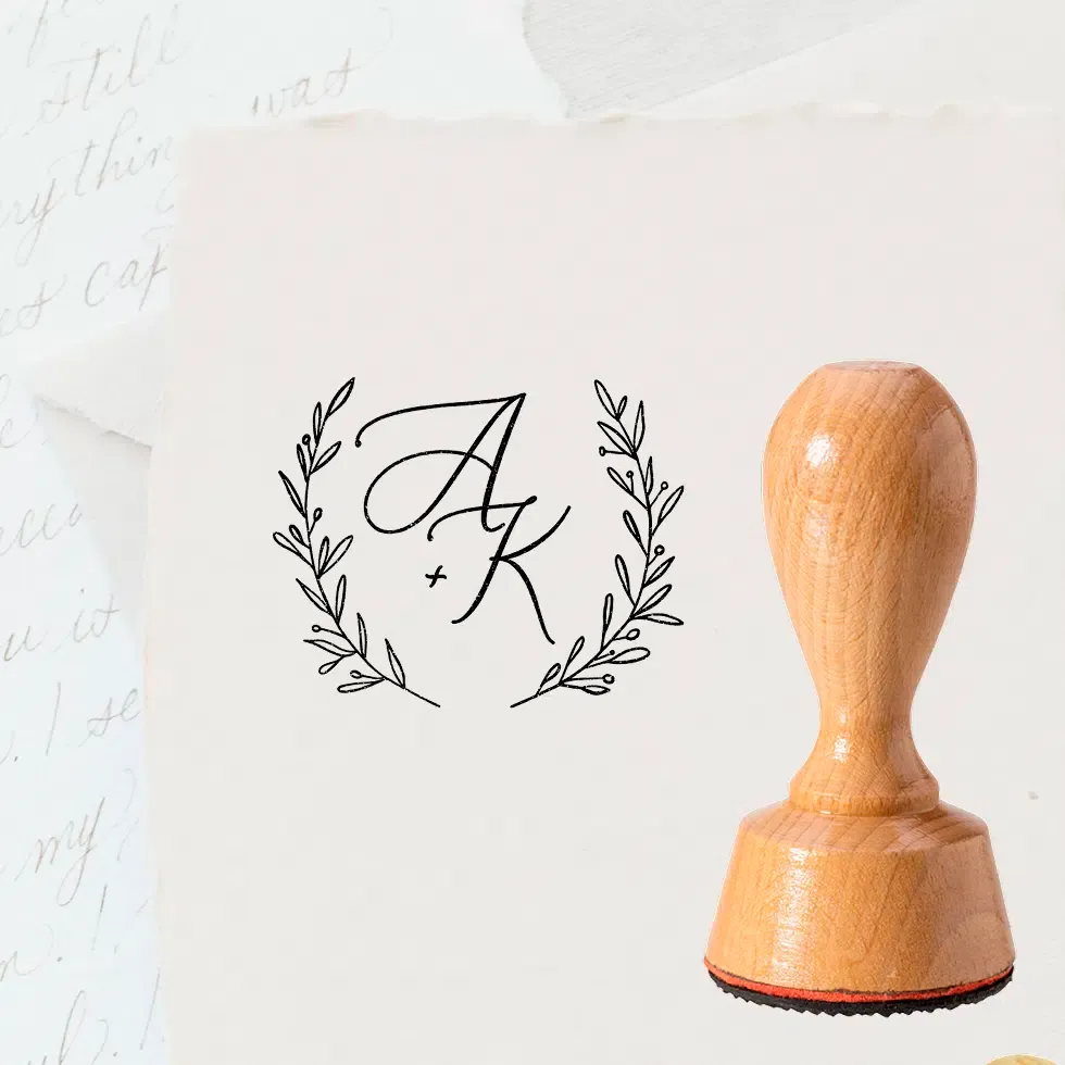weddingstyle-hochzeitskarten-stempel-zweige-kalligraphie-holzstempel-40-mm image 1