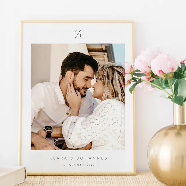 weddingstyle-foto-poster-hochzeit-personalisiert-40x60-pdf image 1