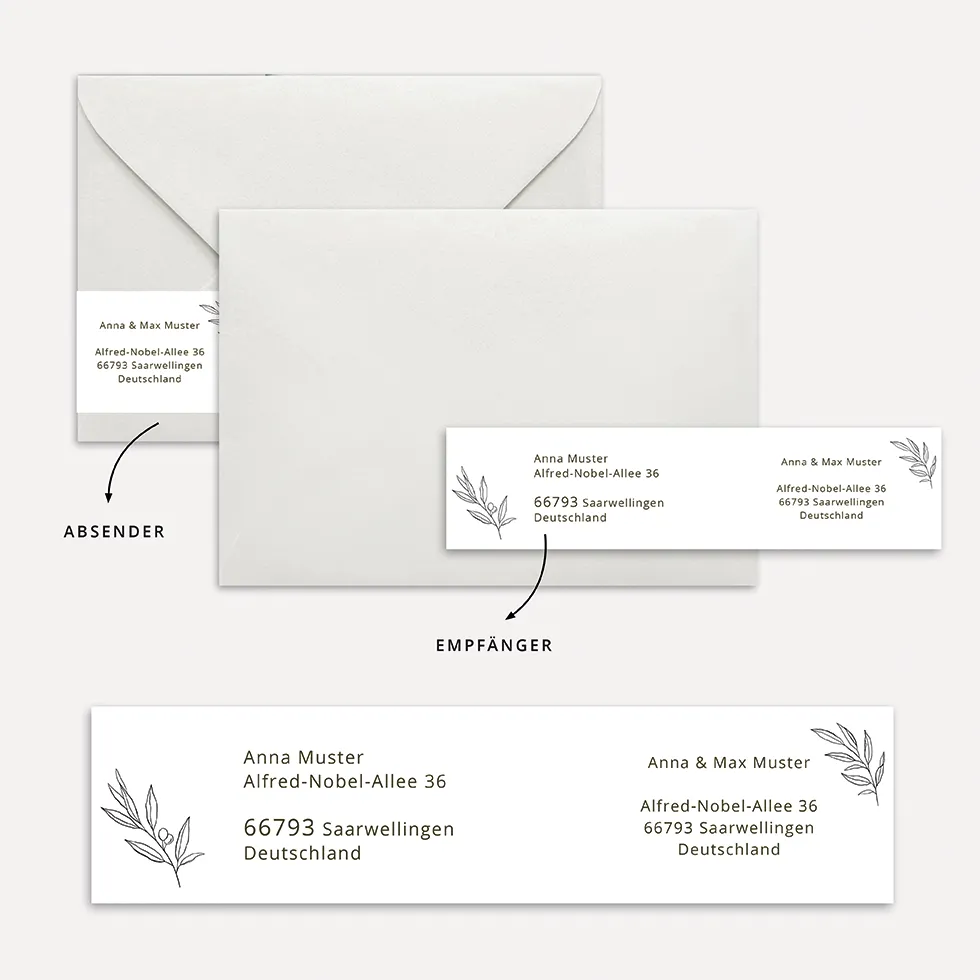 weddingstyle-hochzeitskarten-adressetikett-zweige-vorlage image 1