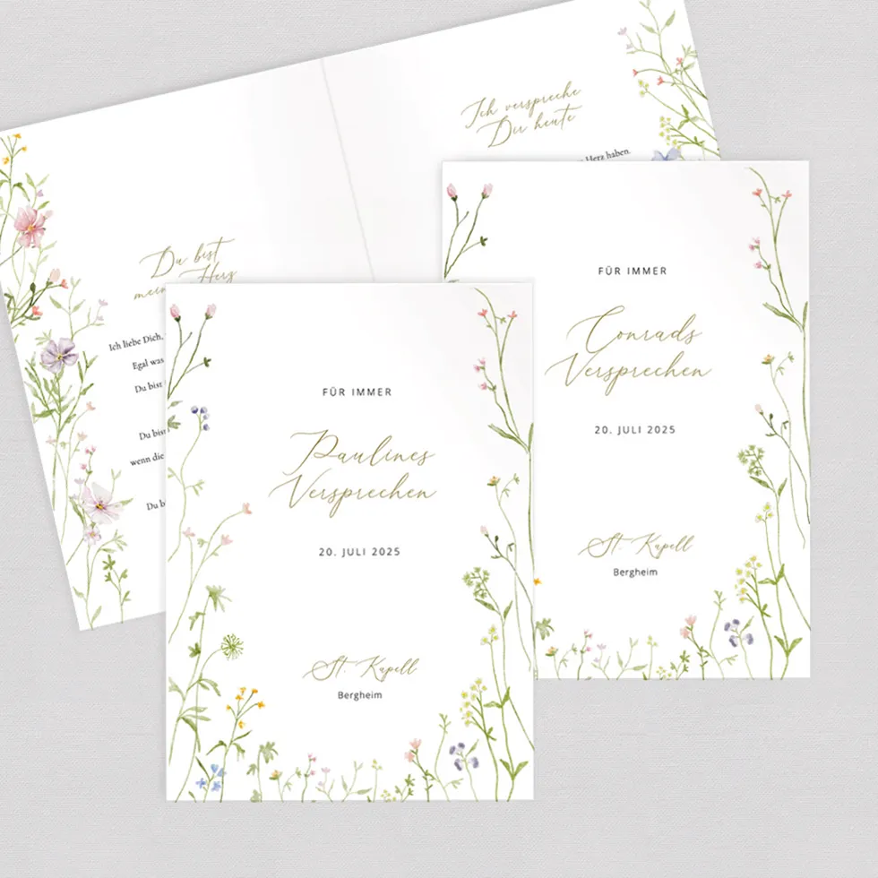 weddingstyle-trauung-wiesenblumen-ehegel-bde-buch-2er-set-floral image 1