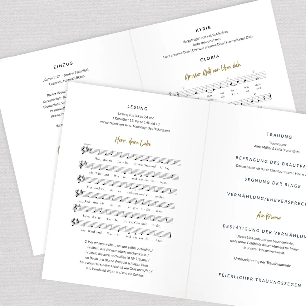 weddingstyle-trauung-kirchenheft-hand-in-hand-din-a5-geheftet image 2